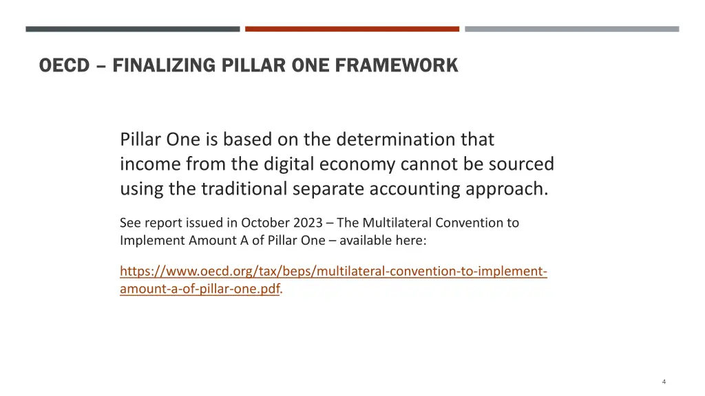 oecd finalizing pillar one framework