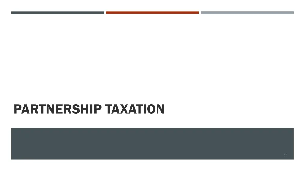 partnership taxation