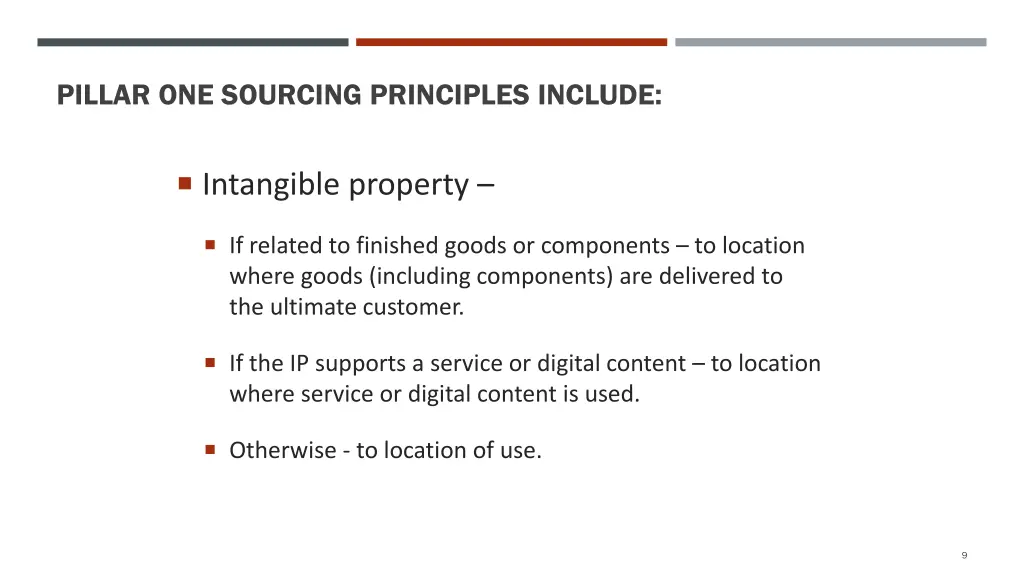 pillar one sourcing principles include 2