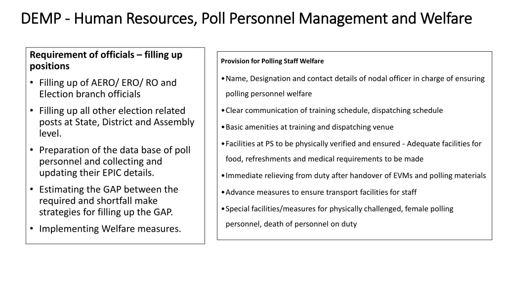 demp demp human resources poll personnel