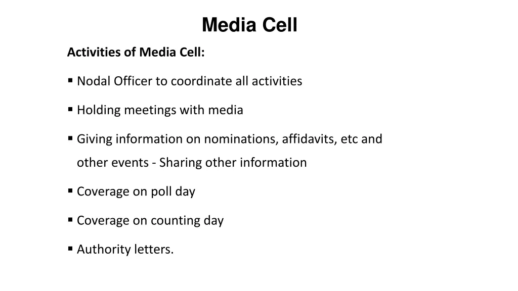 media cell