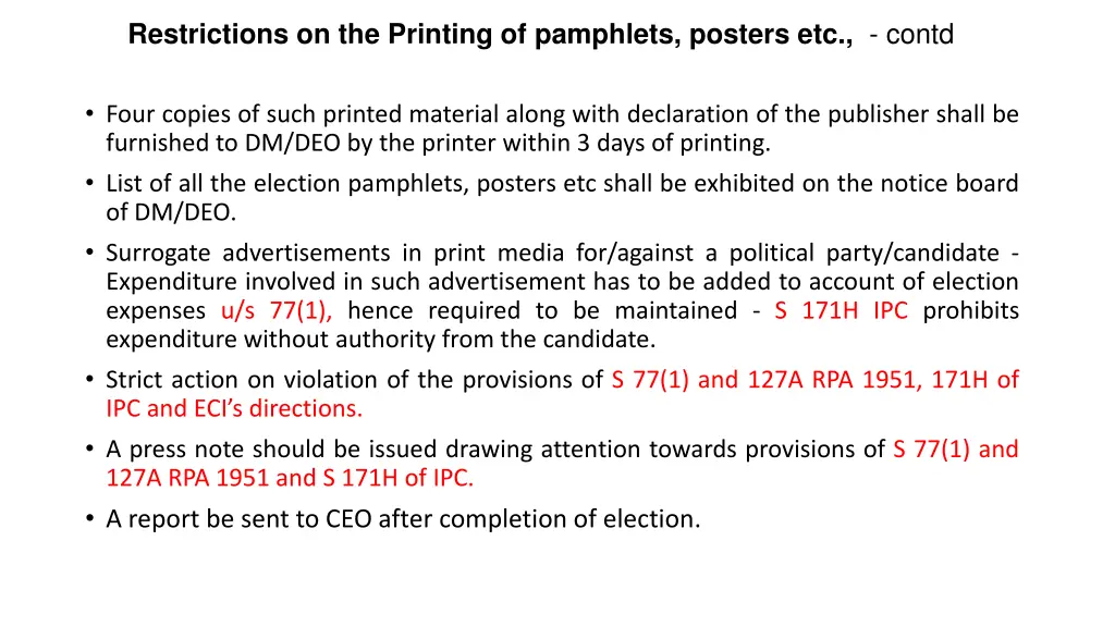 restrictions on the printing of pamphlets posters 1
