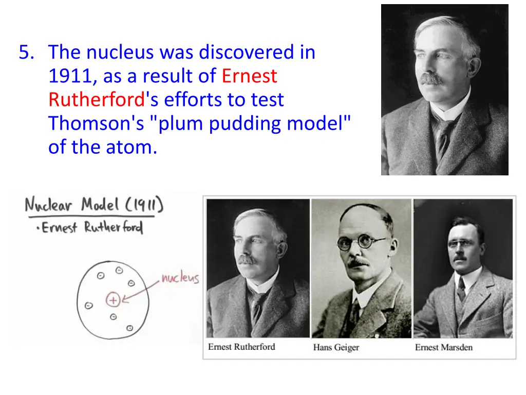 5 the nucleus was discovered in 1911 as a result
