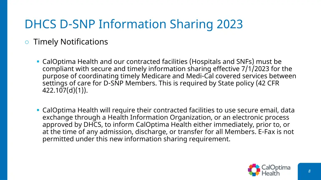 dhcs d snp information sharing 2023