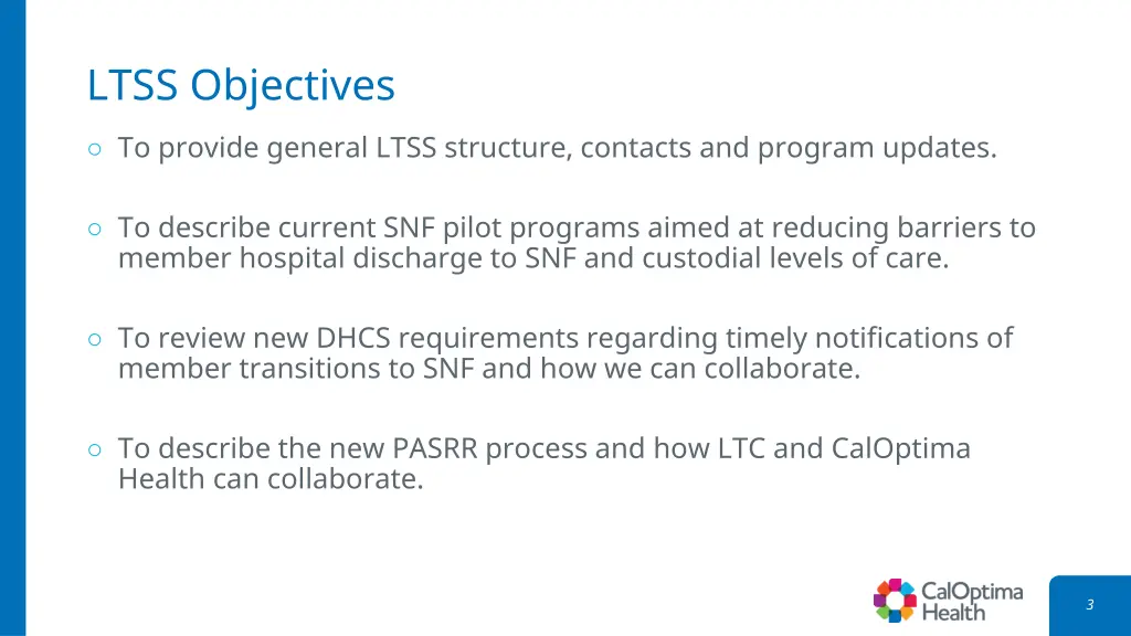 ltss objectives