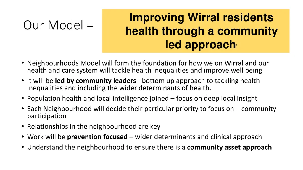 improving wirral residents health through