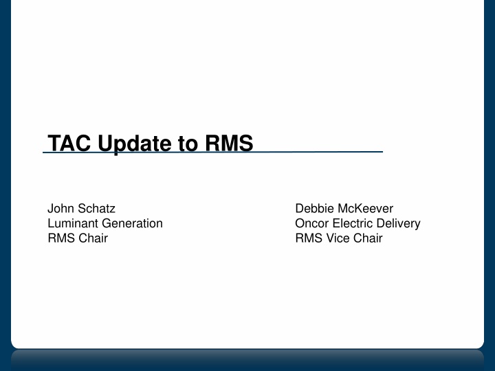 tac update to rms