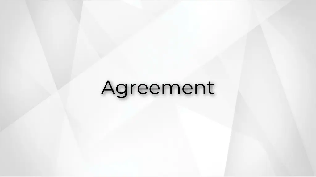 agreement