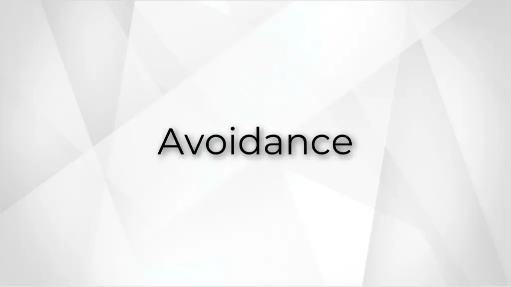 avoidance