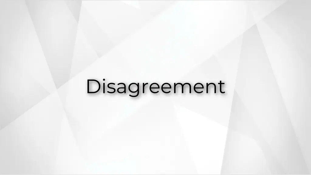 disagreement