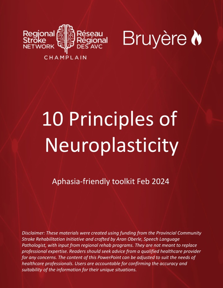 10 principles of neuroplasticity