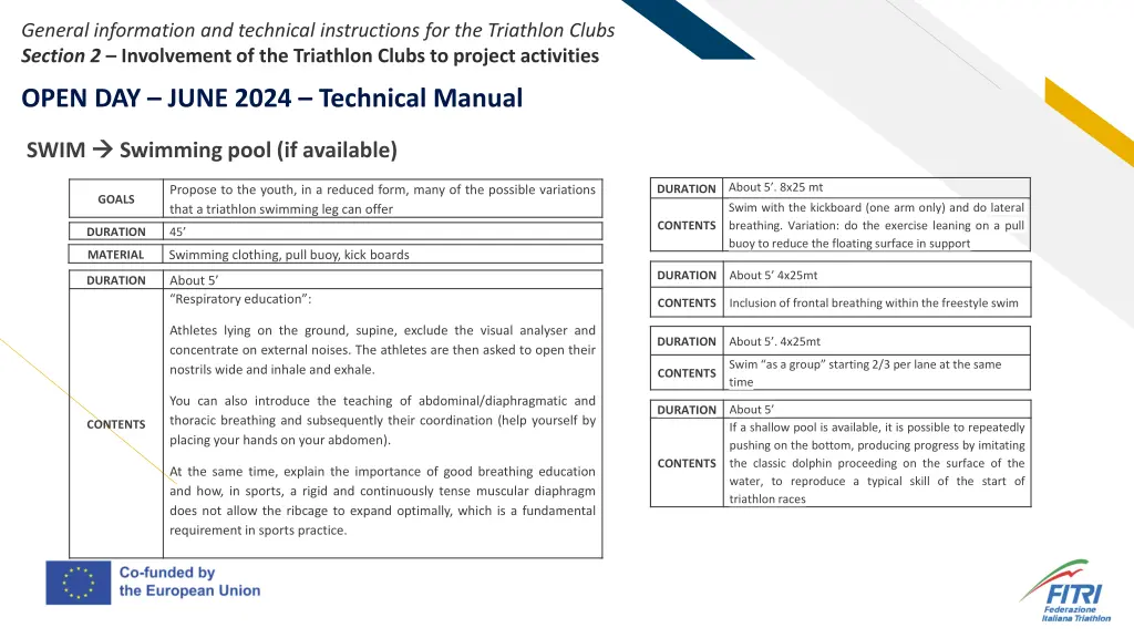 general information and technical instructions 5