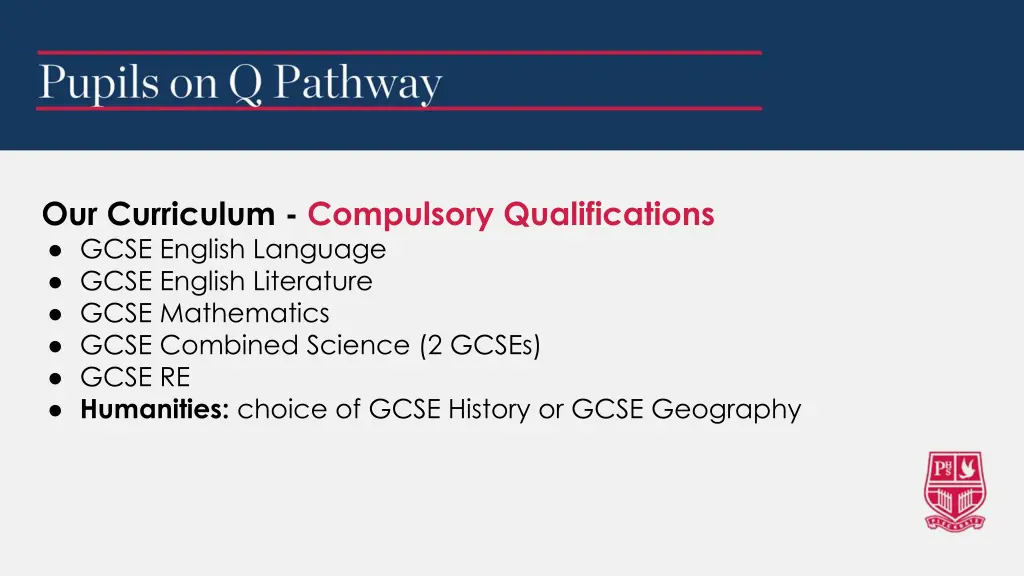our curriculum compulsory qualifications gcse 1