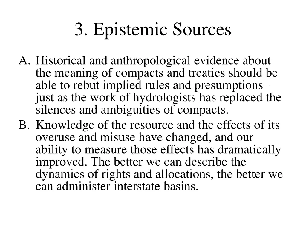 3 epistemic sources