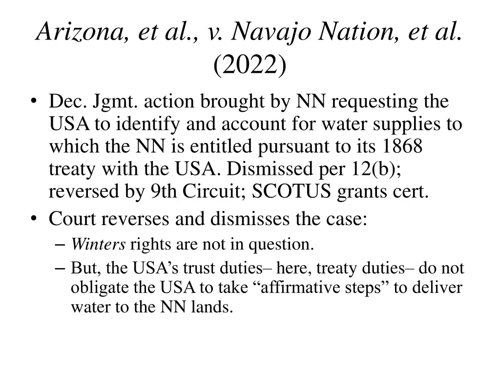 arizona et al v navajo nation et al 2022 dec jgmt
