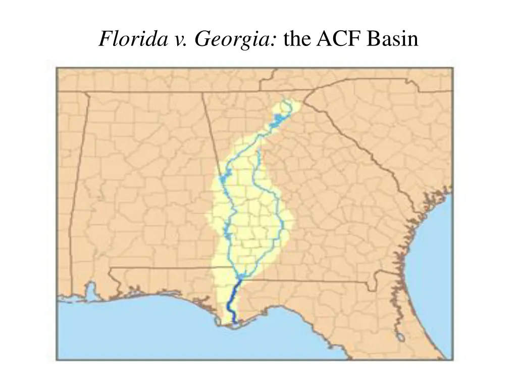 florida v georgia the acf basin