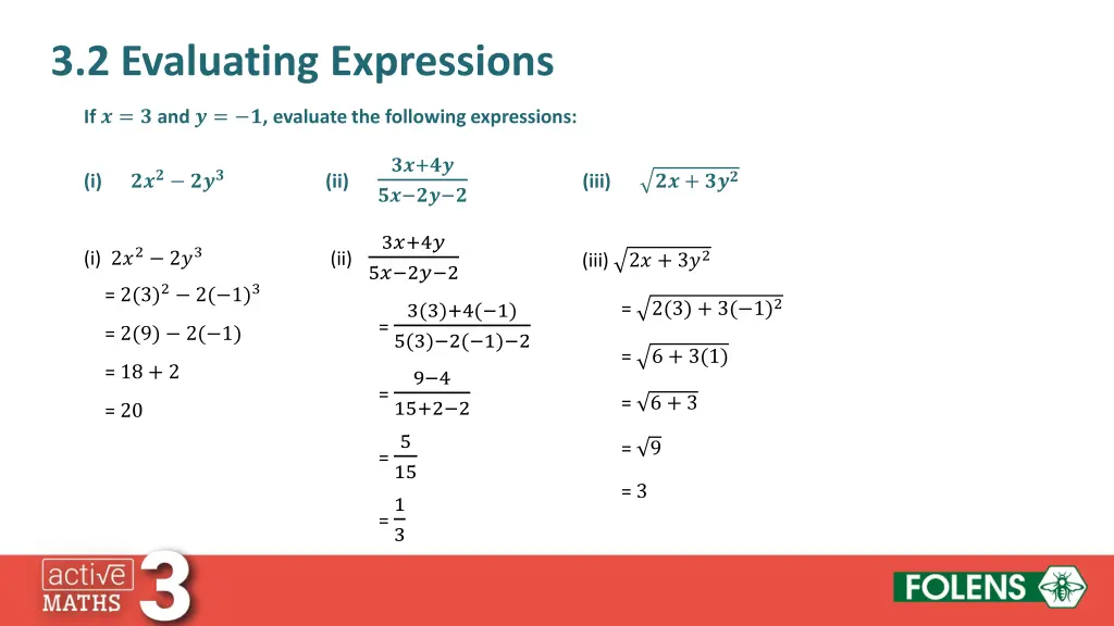 3 2 evaluating expressions 14