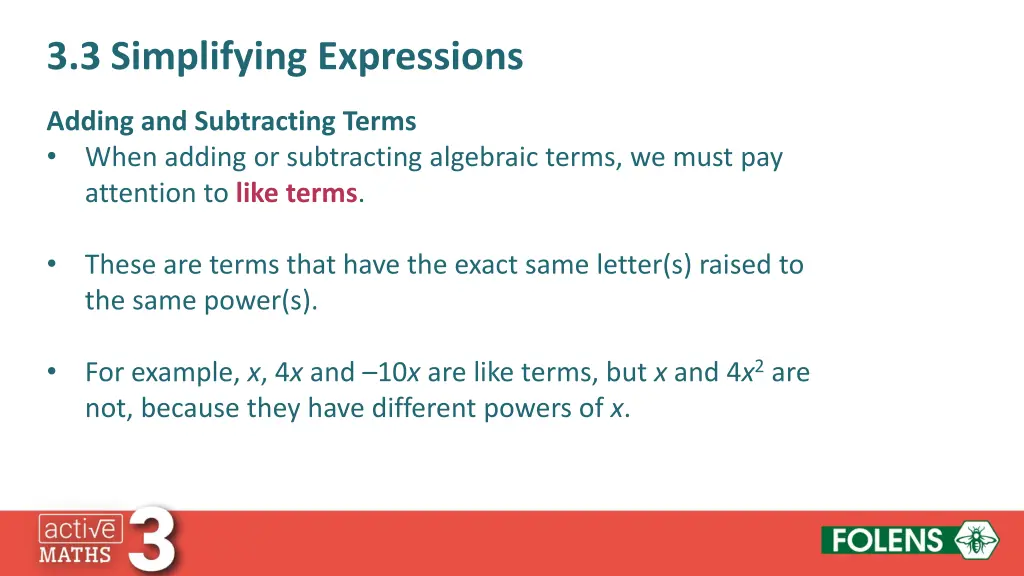 3 3 simplifying expressions