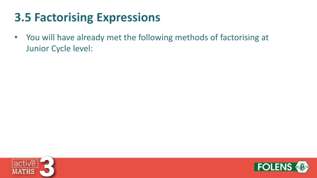 3 5 factorising expressions 2