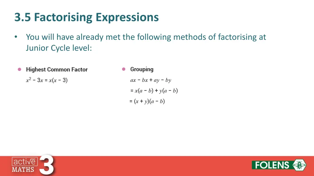 3 5 factorising expressions 4