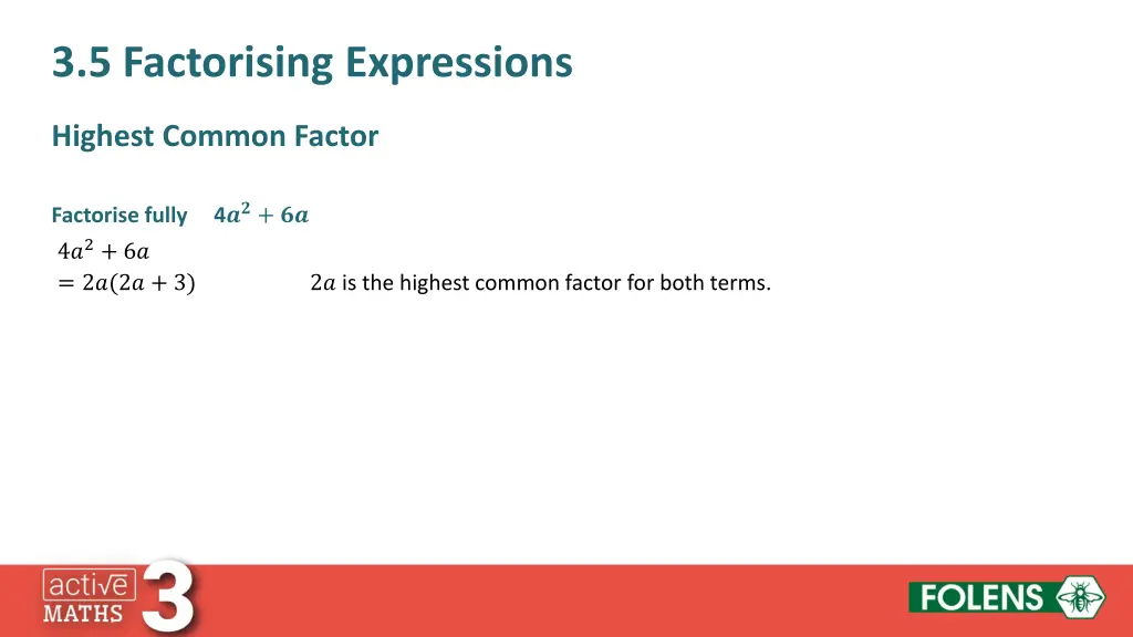 3 5 factorising expressions 6