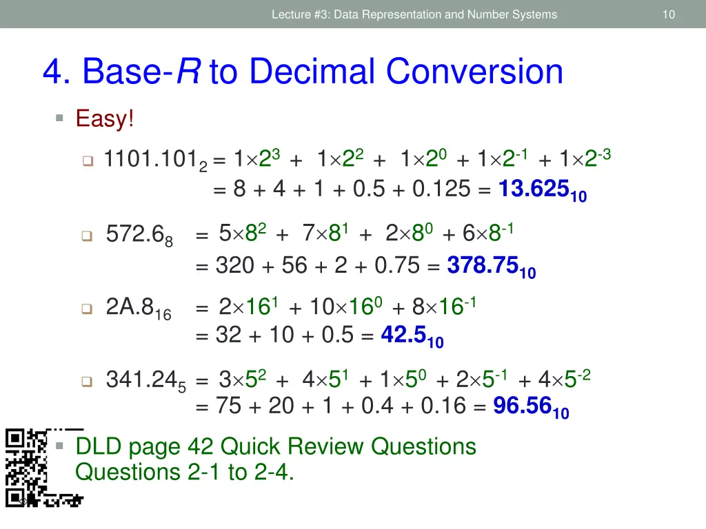 lecture 3 data representation and number systems 7