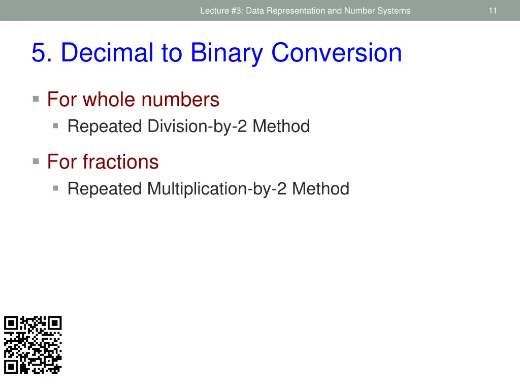 lecture 3 data representation and number systems 8