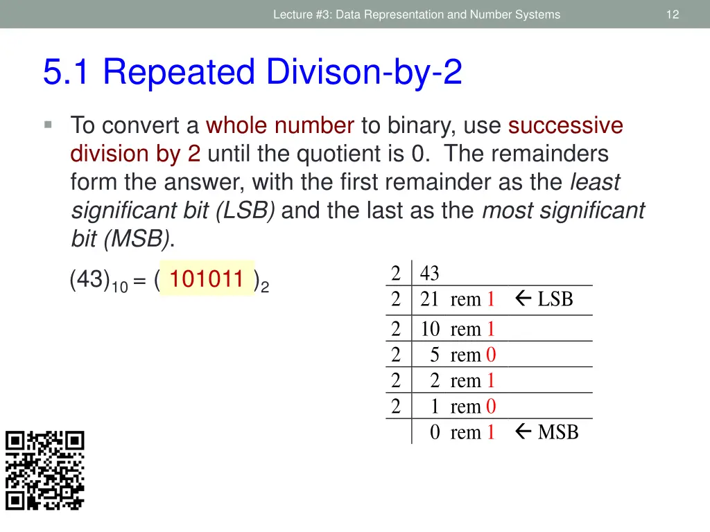 lecture 3 data representation and number systems 9