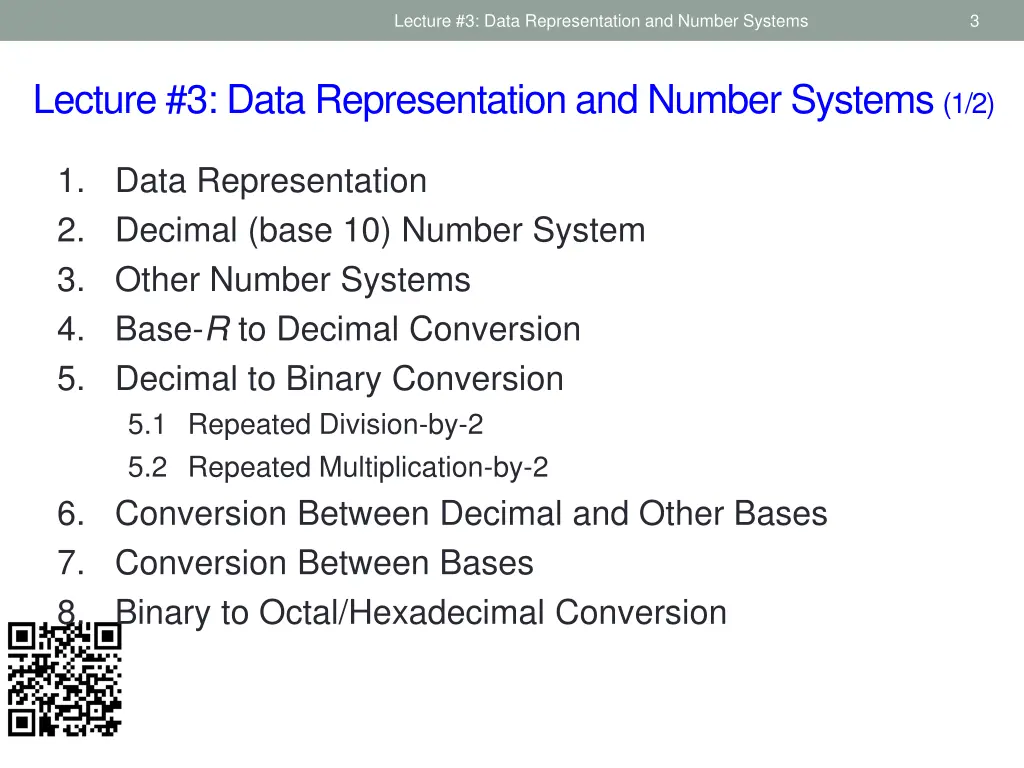 lecture 3 data representation and number systems