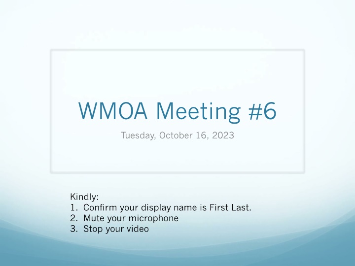 wmoa meeting 6