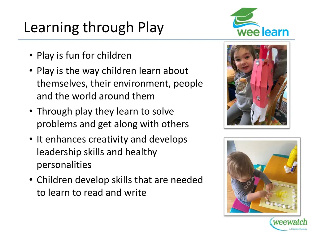 learning through play