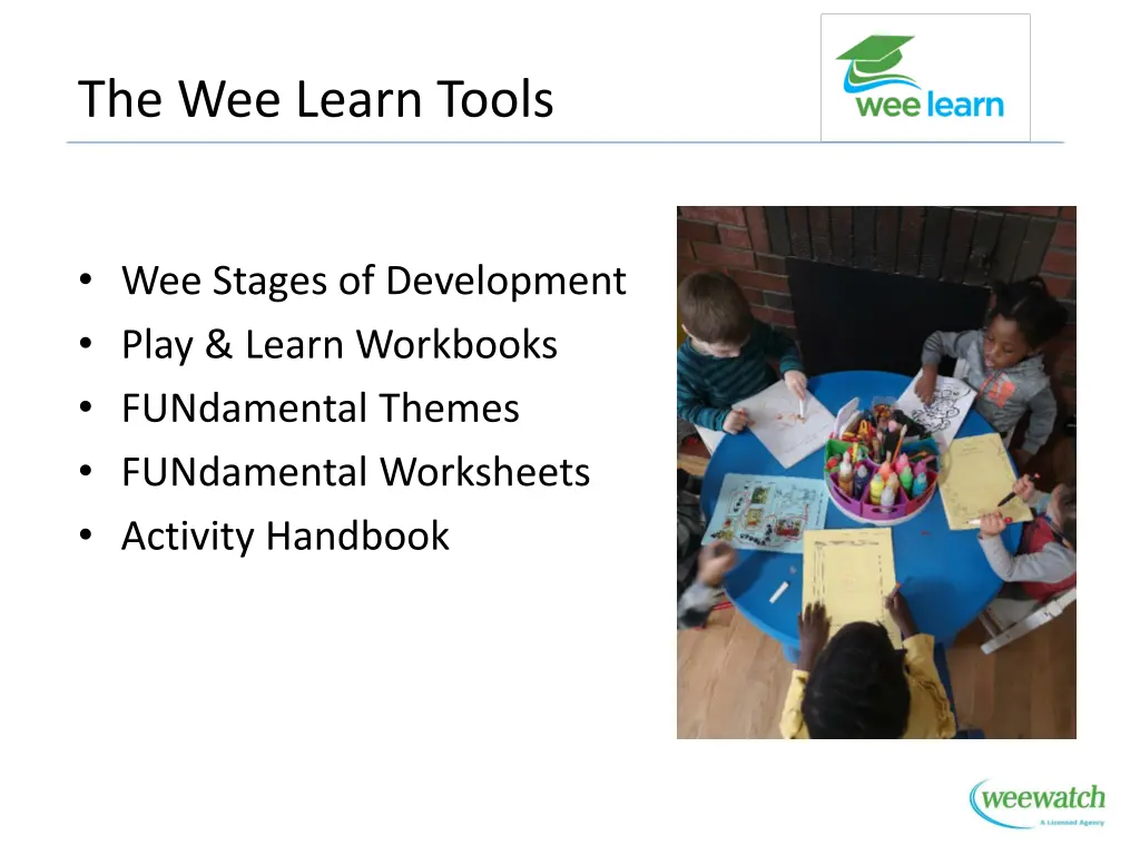 the wee learn tools