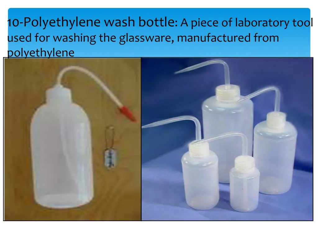 10 polyethylene wash bottle a piece of laboratory