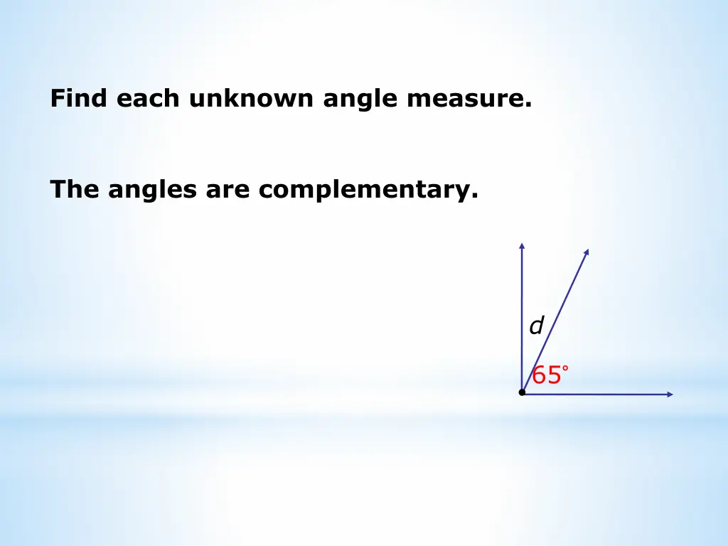 find each unknown angle measure 3