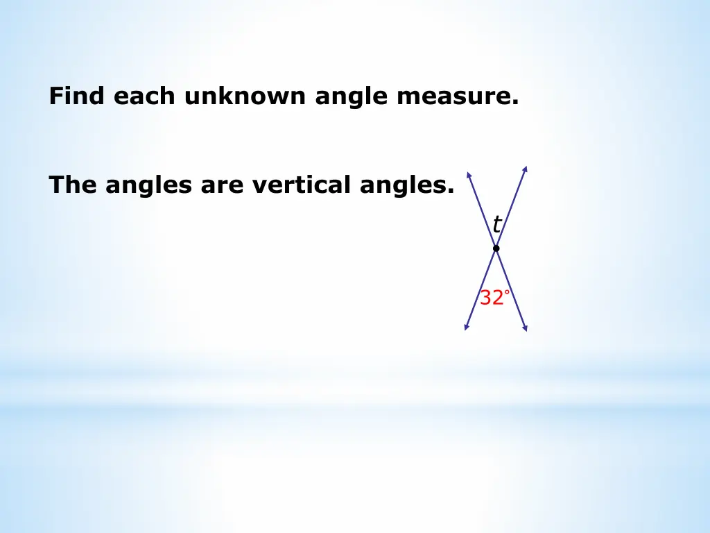 find each unknown angle measure 5