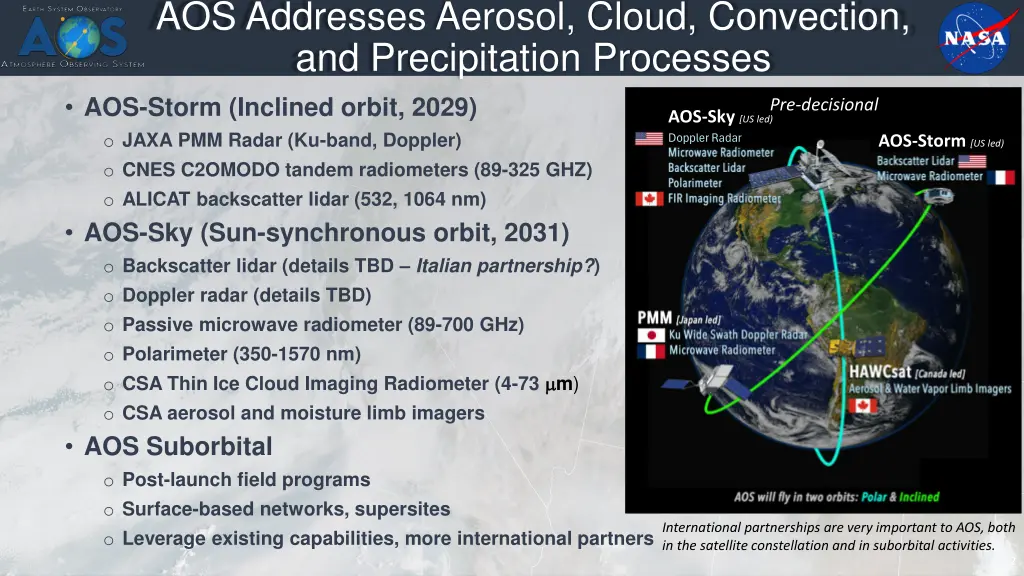 aos addresses aerosol cloud convection