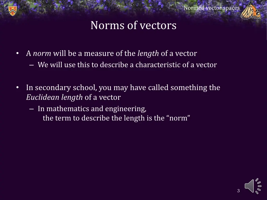 normed vector spaces 1