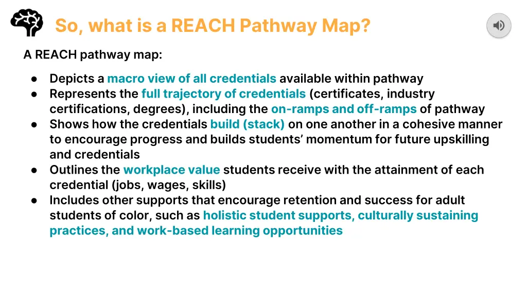 so what is a reach pathway map