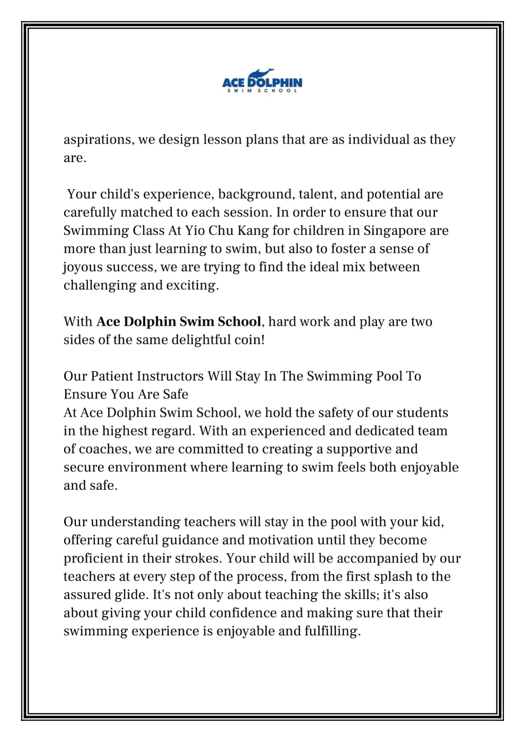 aspirations we design lesson plans that