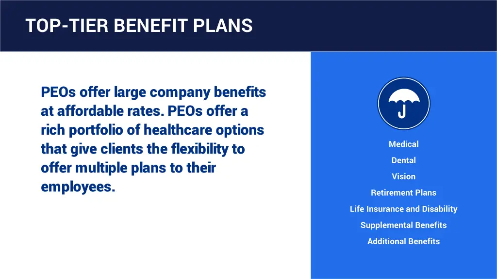 top tier benefit plans