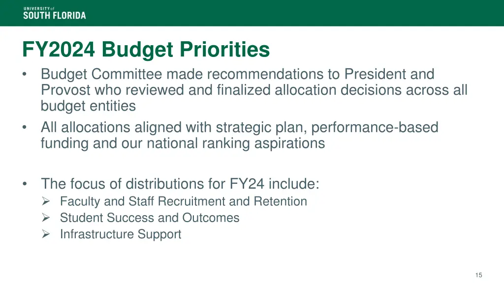 fy2024 budget priorities
