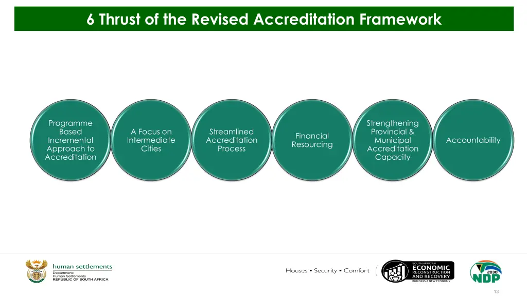 6 thrust of the revised accreditation framework