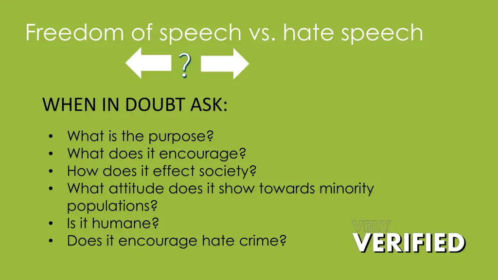 freedom of speech vs hate speech