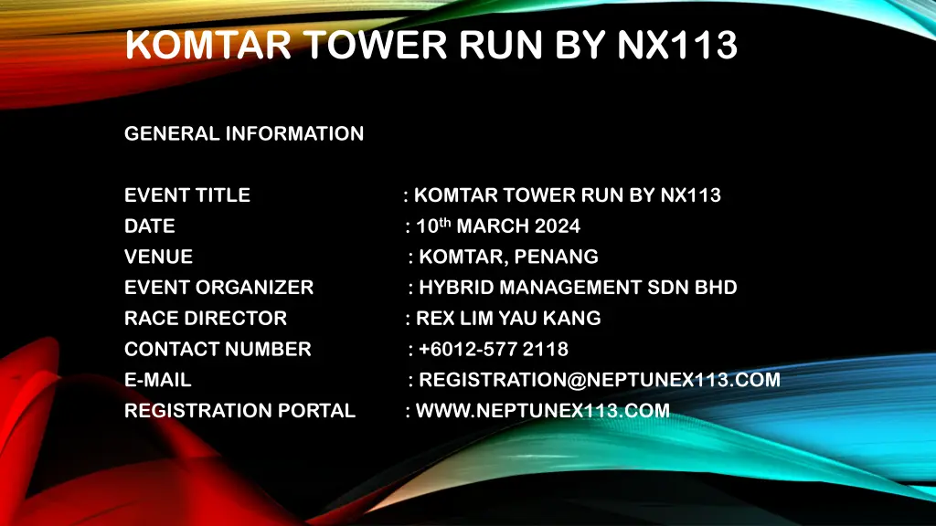 komtar tower run by nx113