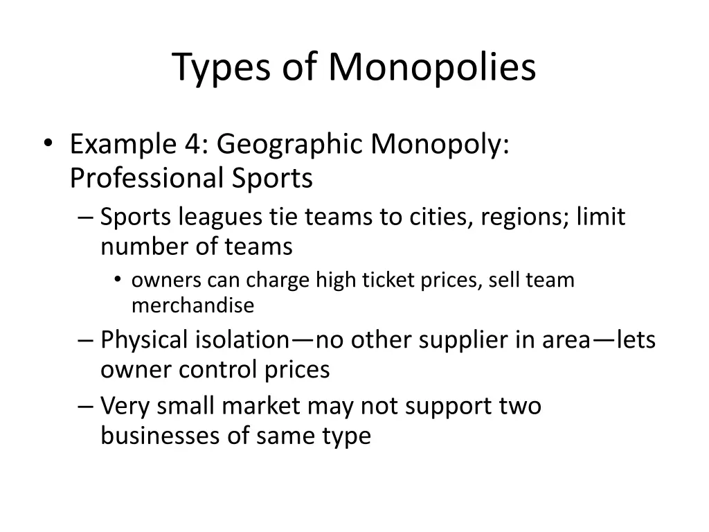 types of monopolies 4