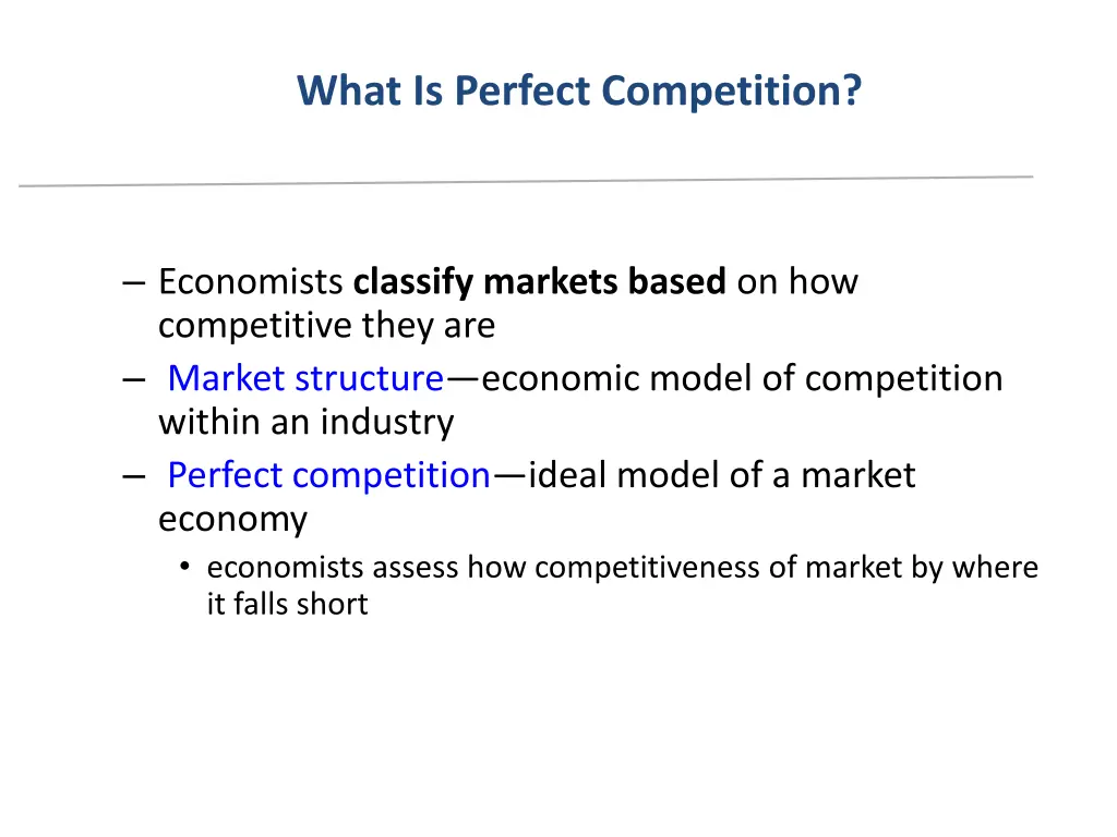 what is perfect competition