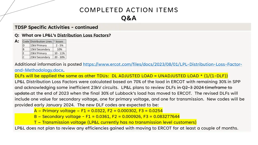 completed action items q a 3