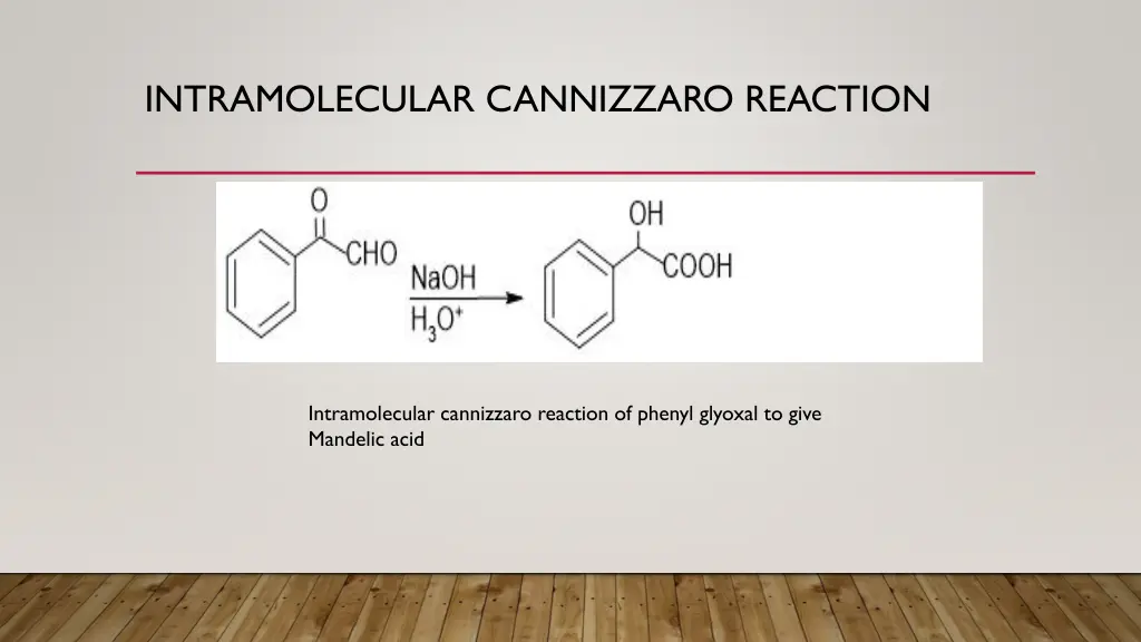 intramolecular cannizzaro reaction