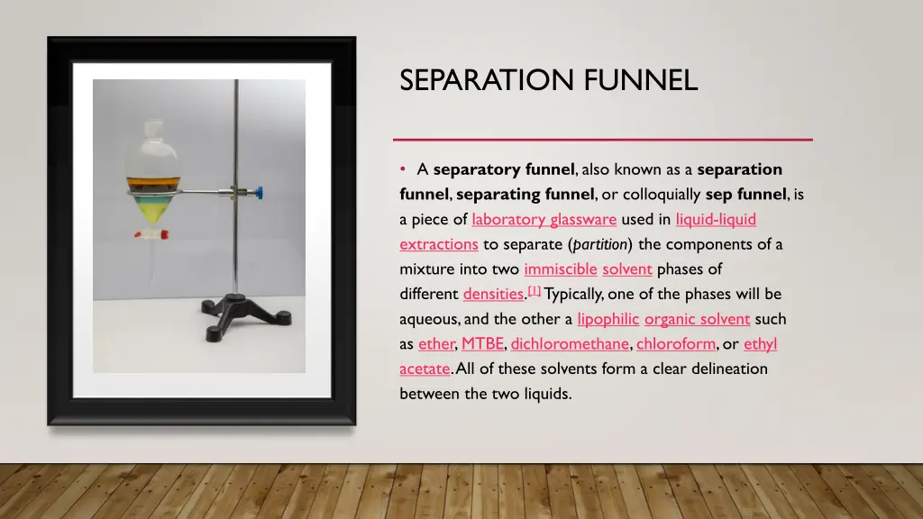 separation funnel