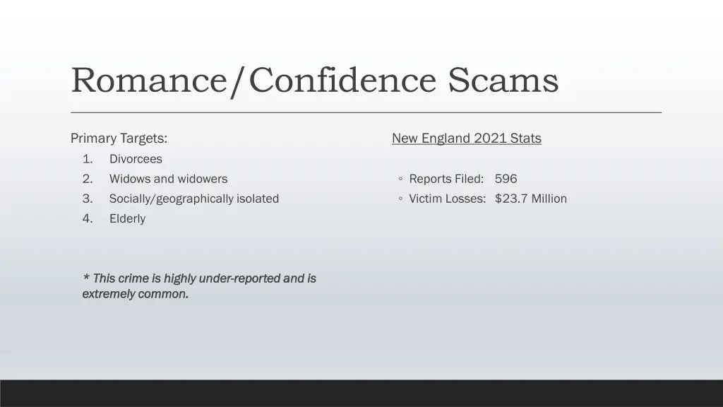 romance confidence scams